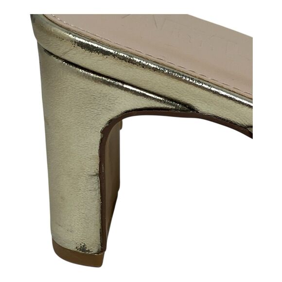 Farylrobin Dressy Open Toe Gold Heels Womens 12 Analise - Picture 7 of 14